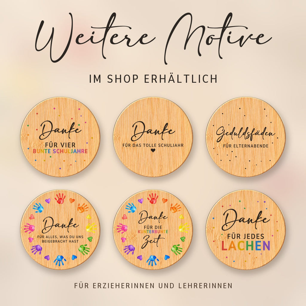 Weitere Spruch-Deckel für Erzieherinnen und Lehrerinnen bei RoxisKreativShop