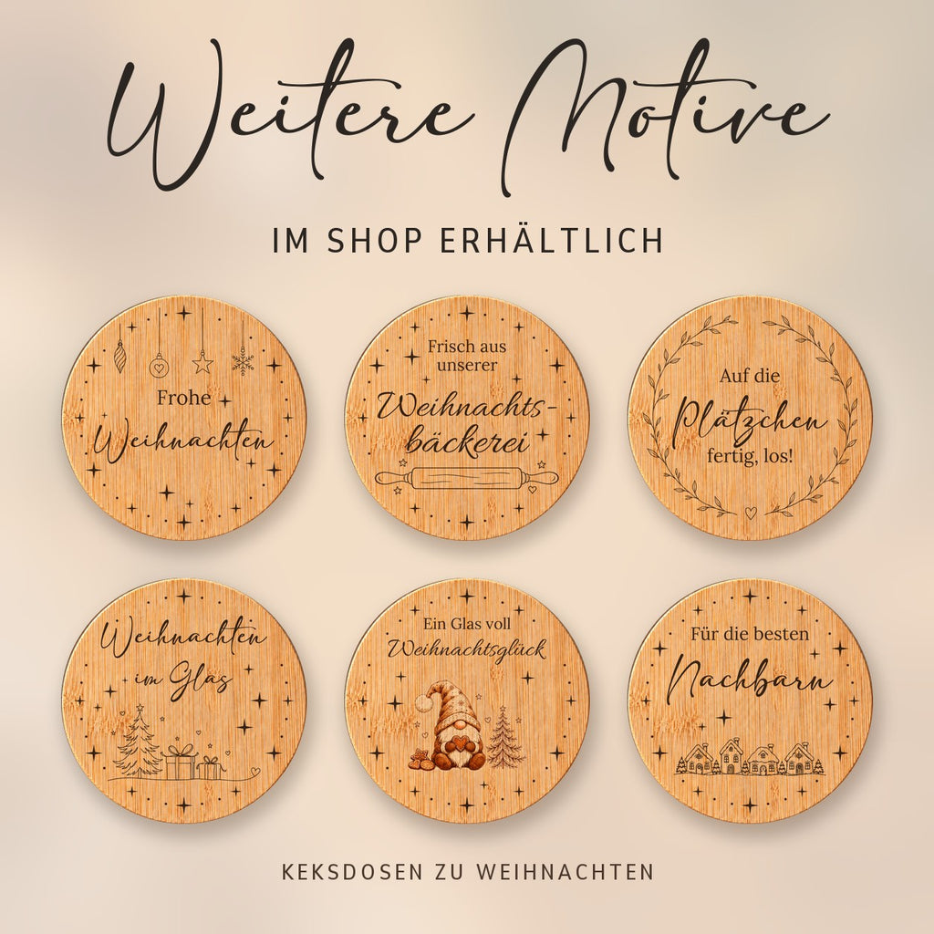 Weitere Motive der Keksdosen zu Weihnachten im Shop