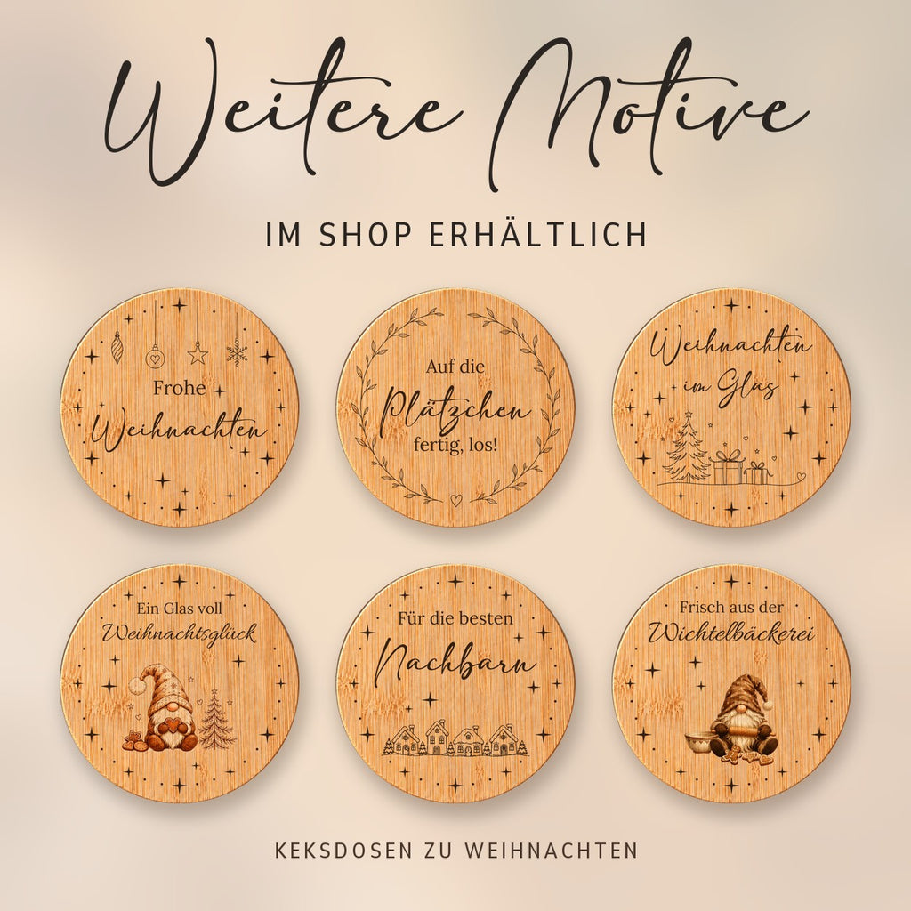 Weitere Motive der Keksdosen zu Weihnachten im Shop
