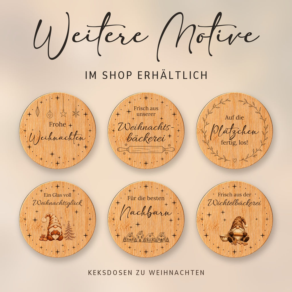 Weitere Motive der Keksdosen zu Weihnachten im Shop