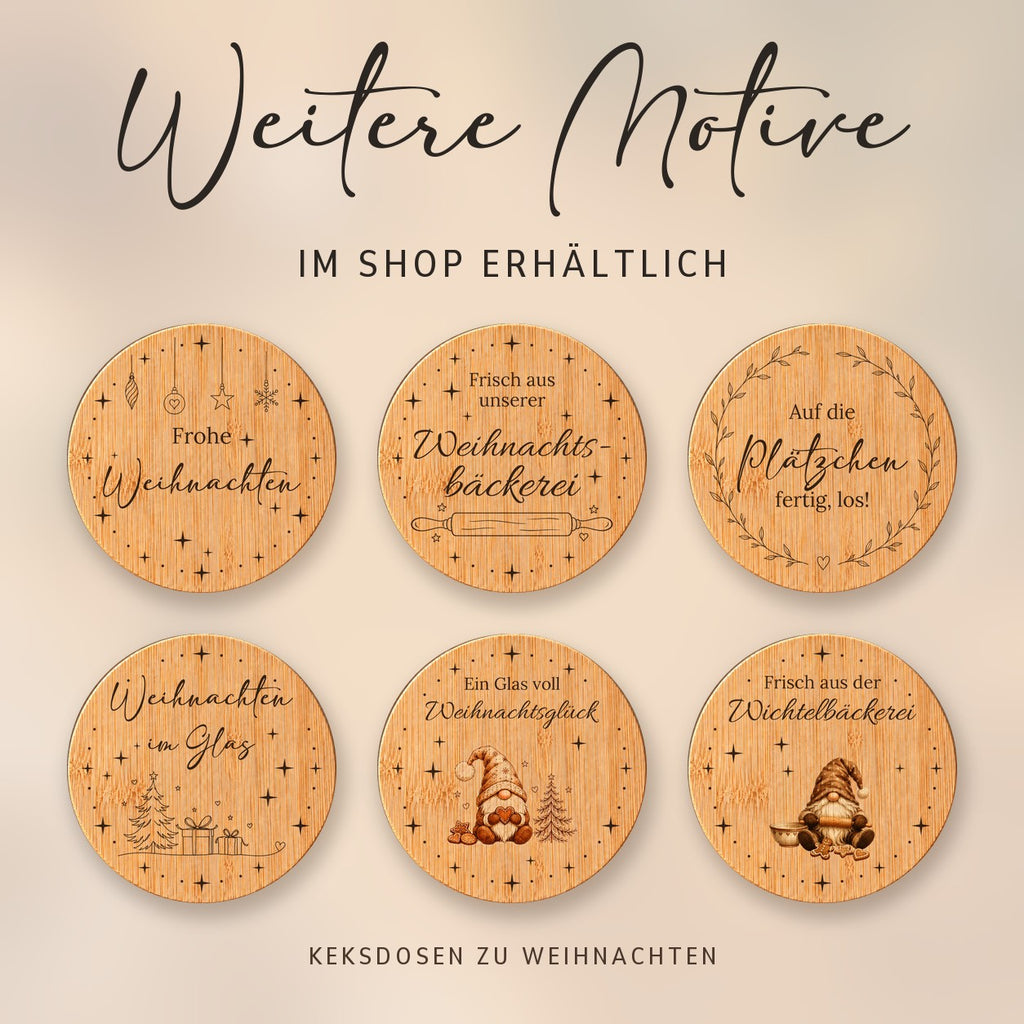 Weitere Motive der Keksdosen zu Weihnachten im Shop