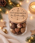 Adventskalender für Erwachsene im Glas zum Selbstbefüllen