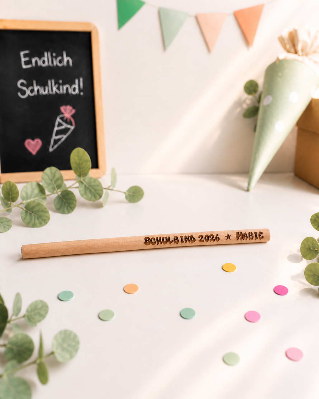Bleistift personalisiert - Das perfekte Geschenk zum Schulanfang – Produktbild 2