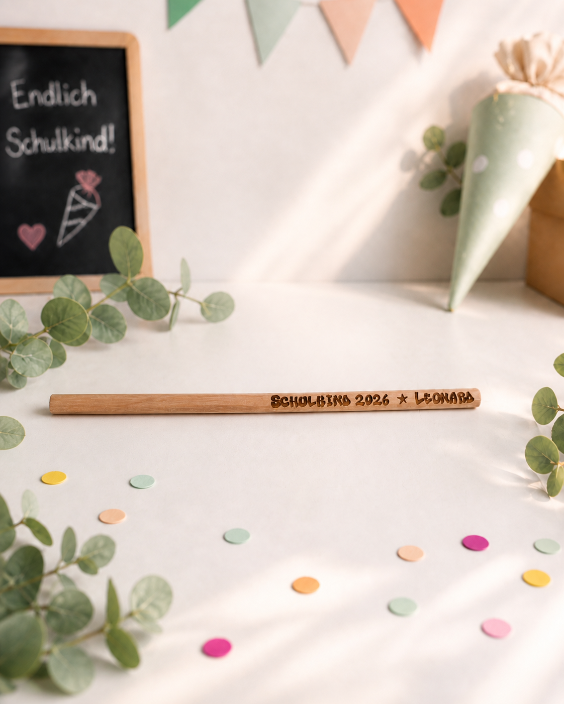 Bleistift personalisiert - Das perfekte Geschenk zum Schulanfang – Produktbild 3
