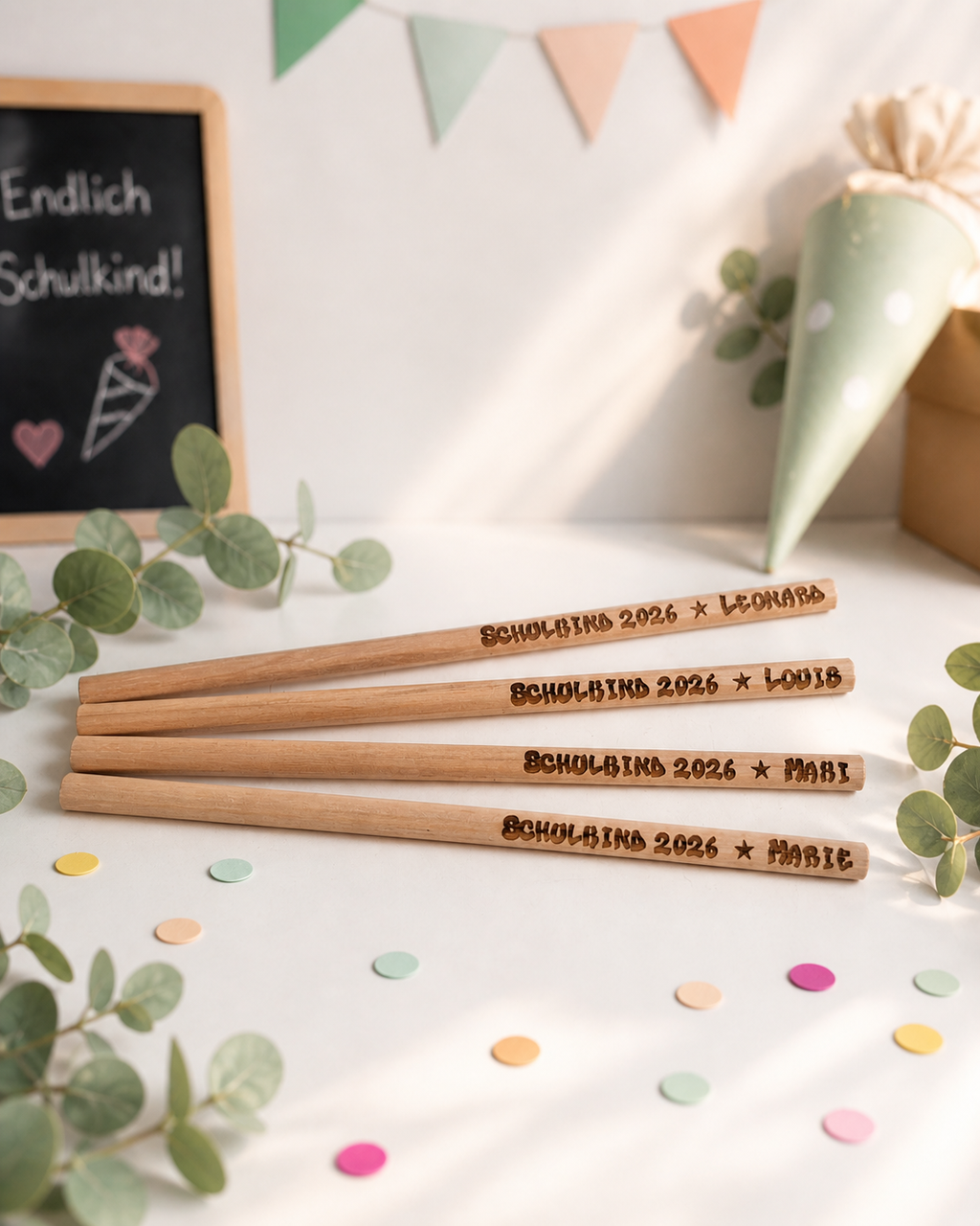 Bleistift personalisiert - Das perfekte Geschenk zum Schulanfang – Produktbild 4