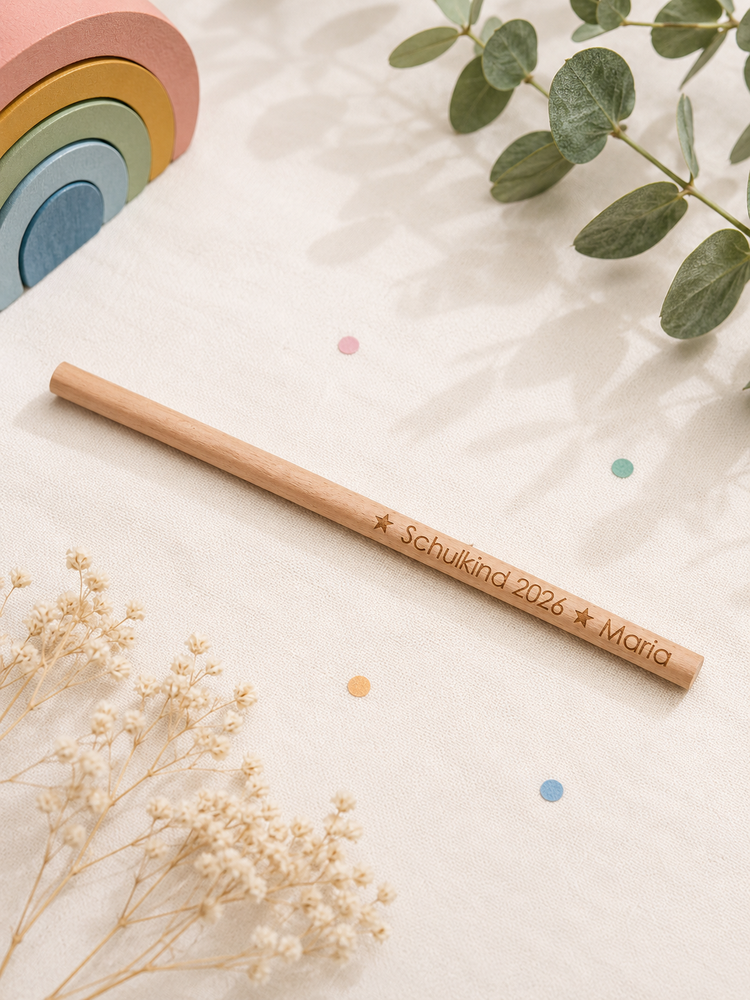 Bleistift personalisiert - Das perfekte Geschenk zum Schulanfang – Produktbild 5
