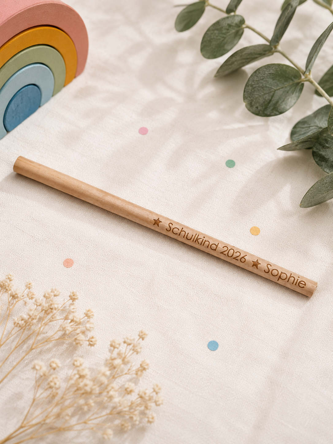 Bleistift personalisiert - Das perfekte Geschenk zum Schulanfang – Produktbild 4