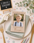 Gastgeschenke zur Einschulung aus Holz mit Foto – Produktbild 1