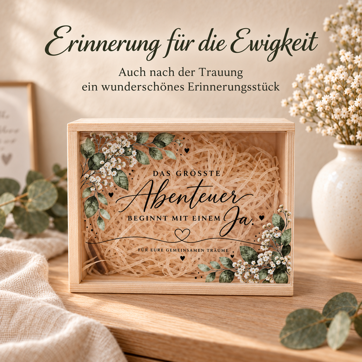 Holzherzen Wenn aus zwei ein Wir wird
