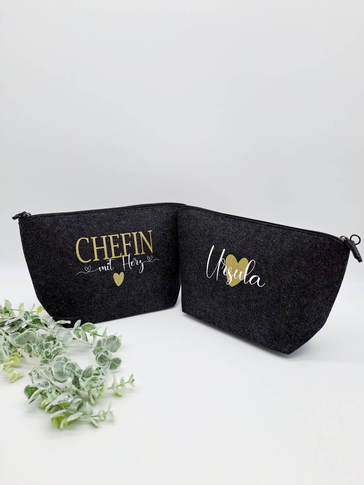Personalisierte Filztasche als Geschenk für Kollegin – Bild 5
