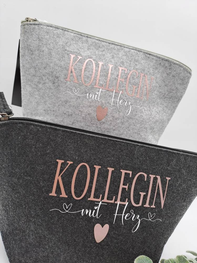 Personalisierte Filztasche als Geschenk für Kollegin – Bild 9