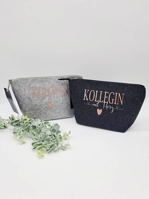 Personalisierte Filztasche als Geschenk für Kollegin – Bild 1