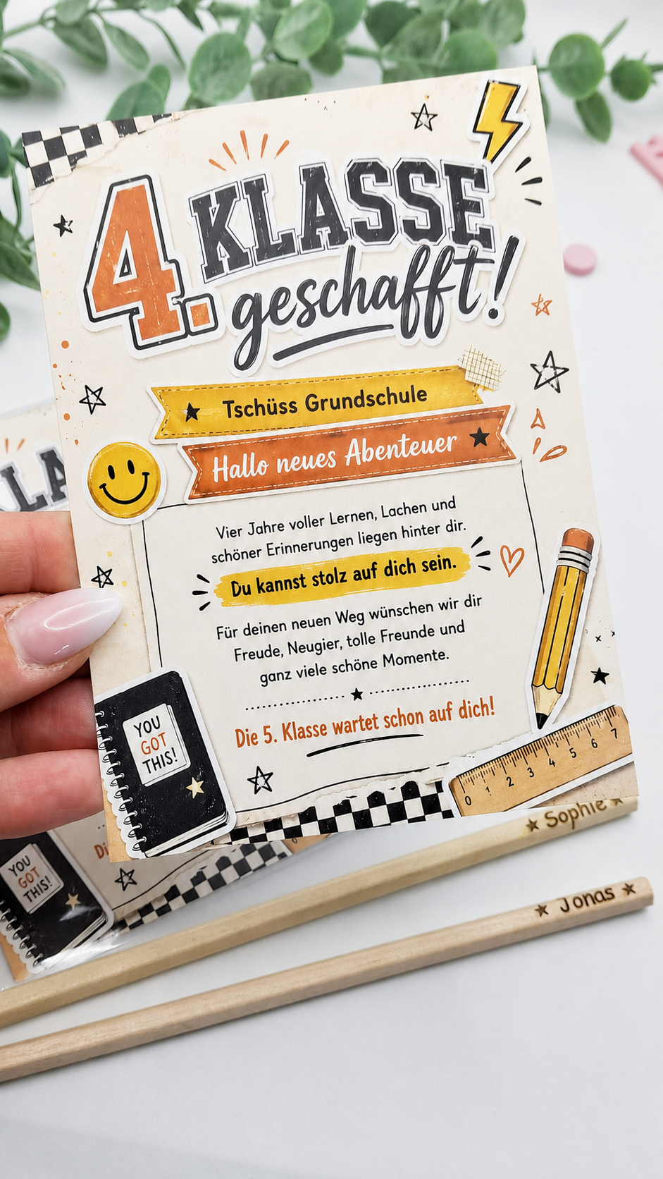 Geschenk für Schüler - kleines Grundschul Abschiedsgeschenk – Produktbild 4