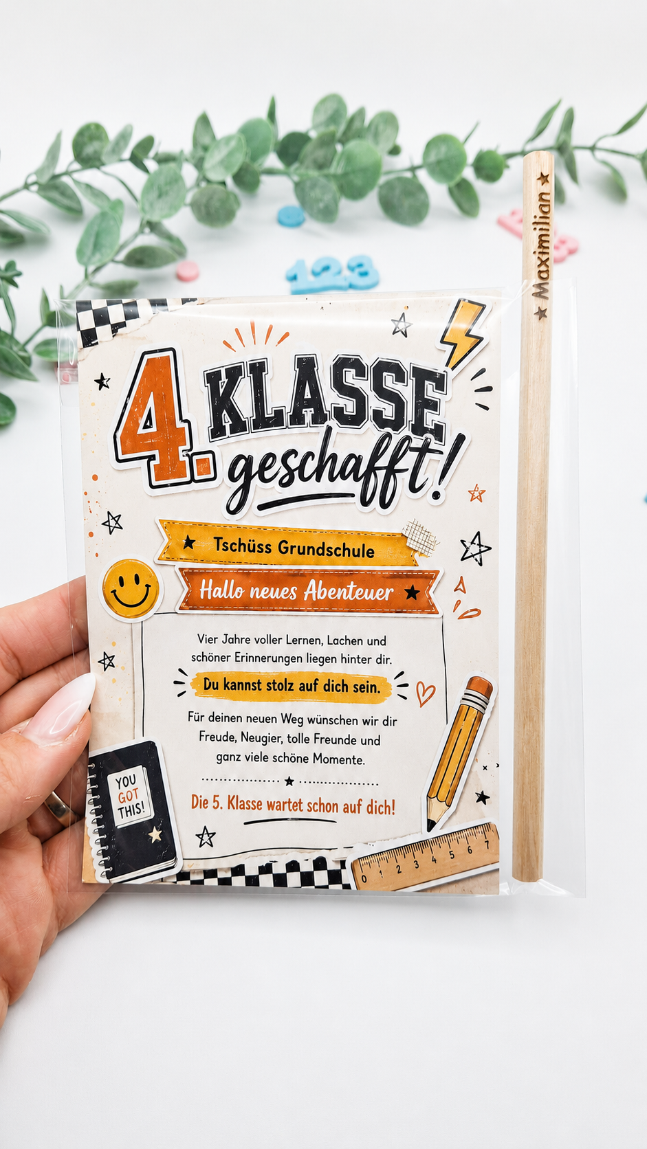 Geschenk für Schüler - kleines Grundschul Abschiedsgeschenk – Produktbild 2