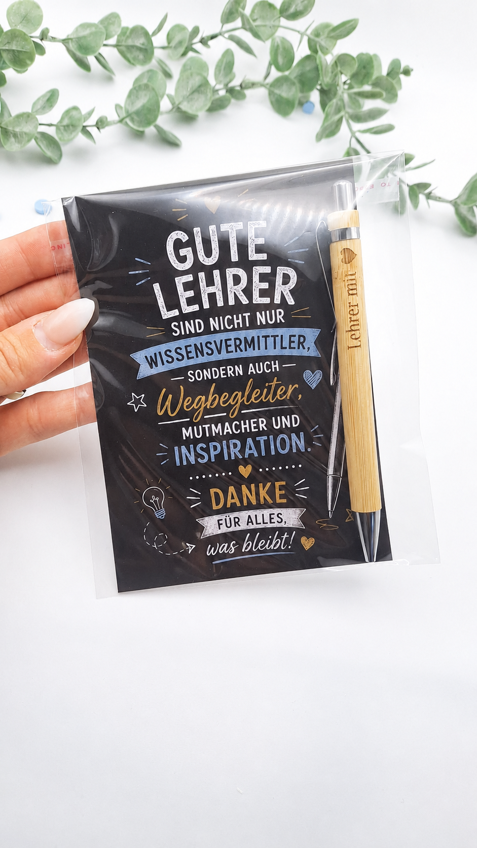 Geschenk Lehrer - Das personalisierte Lehrer Geschenk zum Abschluss – Produktbild 4