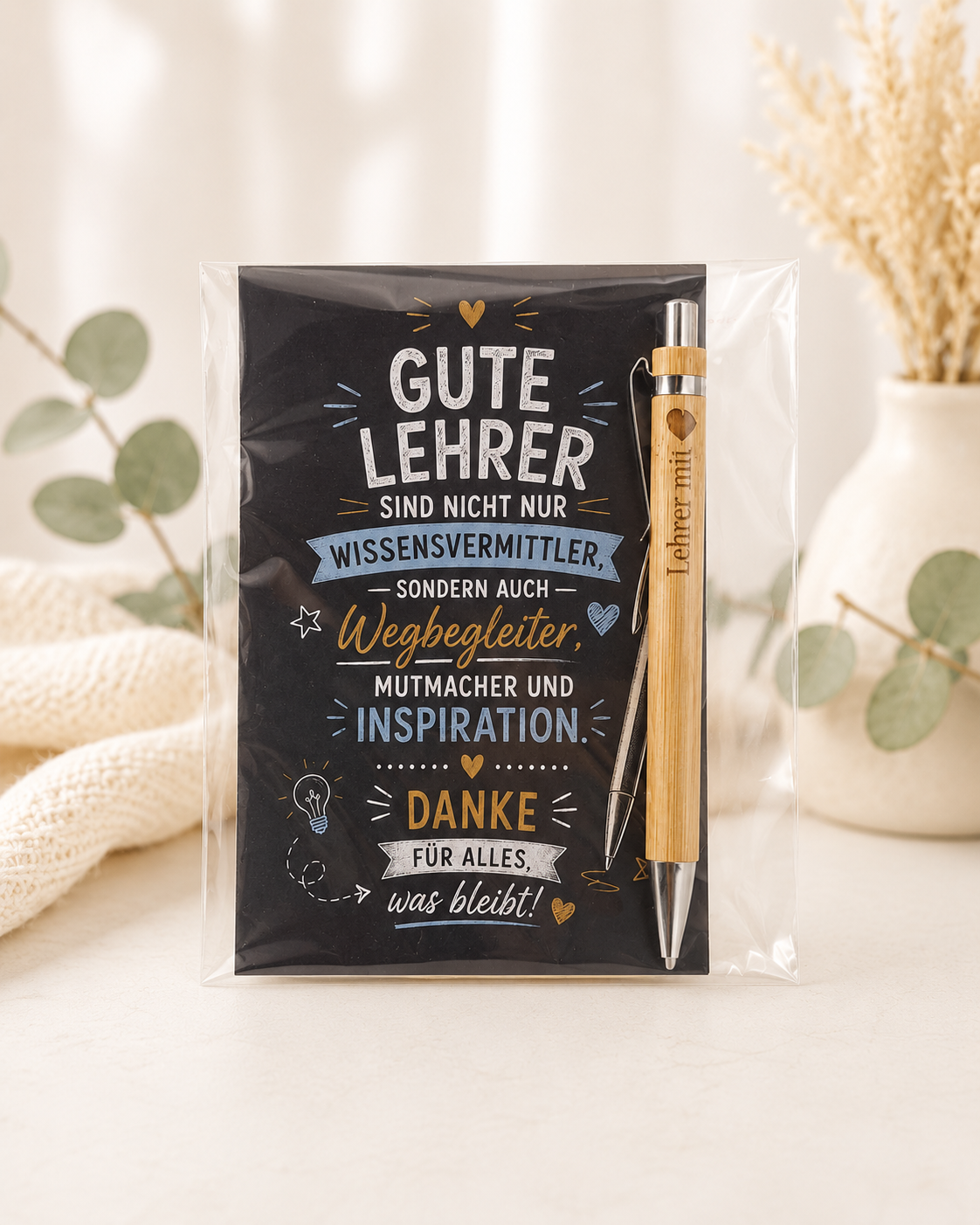 Geschenk Lehrer - Das personalisierte Lehrer Geschenk zum Abschluss – Produktbild 1