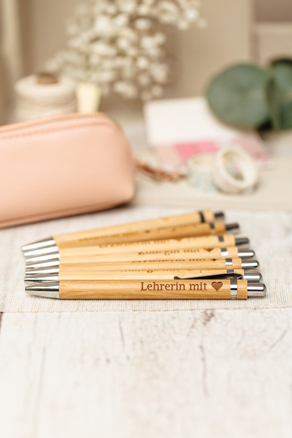 Karte mit personalisiertem Kugelschreiber für Lehrerin – Produktbild 7
