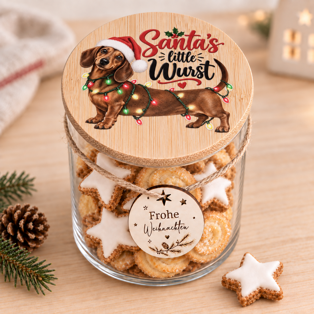 Holzanhänger Frohe Weihnachten mit Kordel