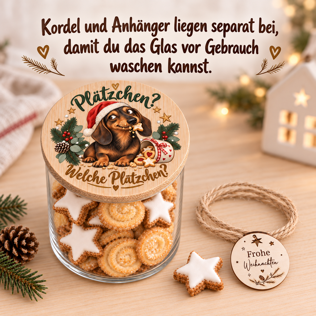 Dackel Keksdose Detailansicht