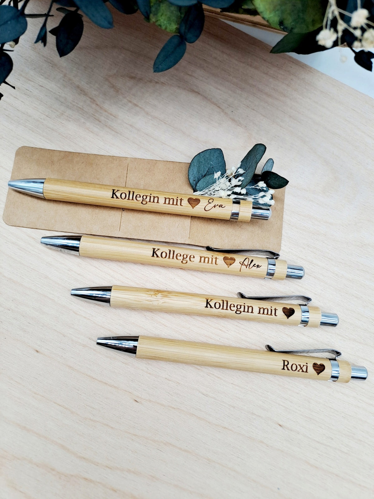 Personalisierter Kugelschreiber mit Gravur für Kollegen – Bild 5