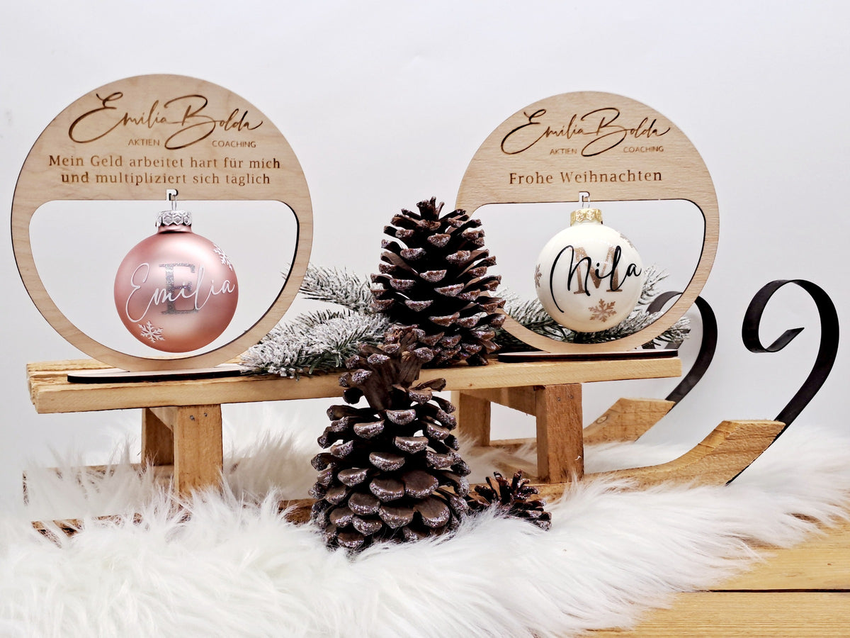 Mitarbeitergeschenk Weihnachten mit Logo und Wunschspruch