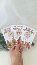 Drei Mutmacher-Karten mit Holzchips als Adventskalender-Kleinigkeiten für Kinder
