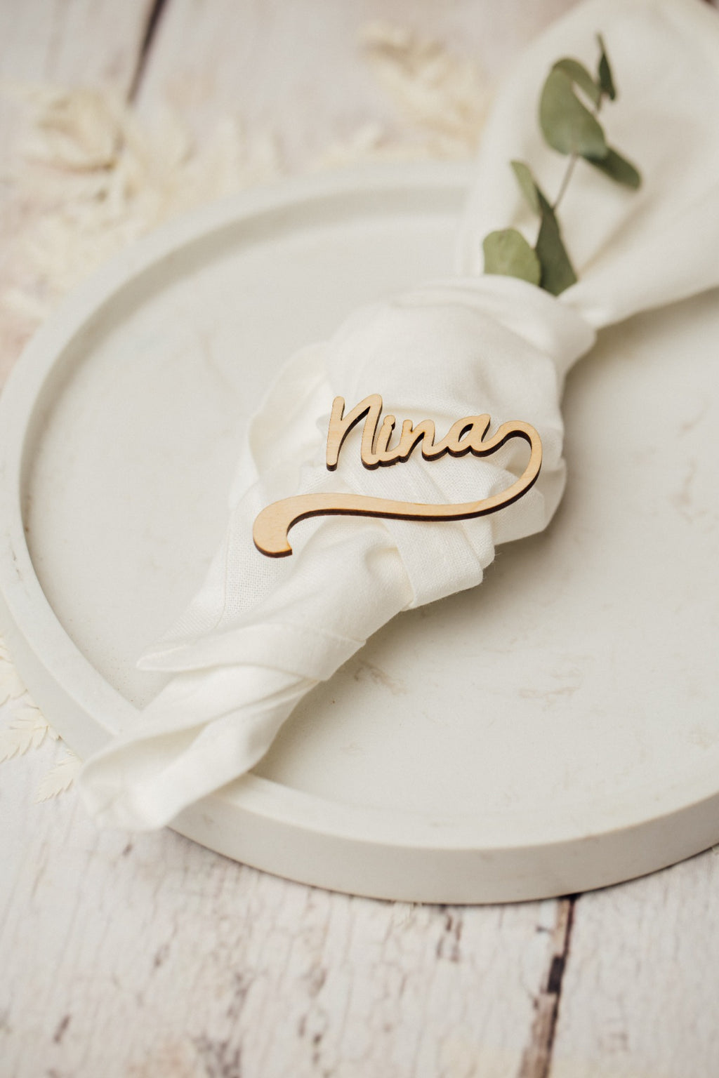 Namensschilder Hochzeit - Hochzeit Namensschilder für Gäste aus Holz – Produktbild 5