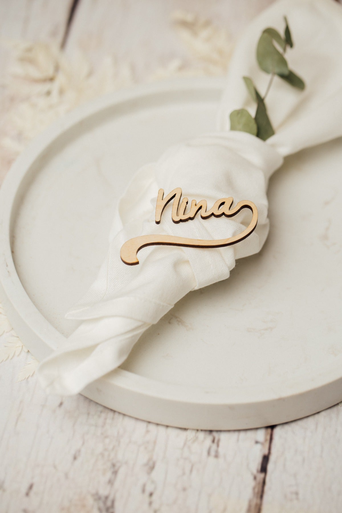 Namensschilder Hochzeit - Hochzeit Namensschilder für Gäste aus Holz – Produktbild 5