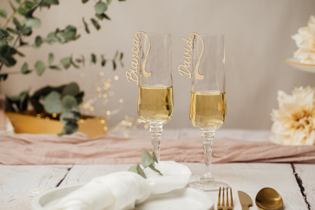 Namensschilder Hochzeit - Hochzeit Namensschilder für Gäste aus Holz – Produktbild 3