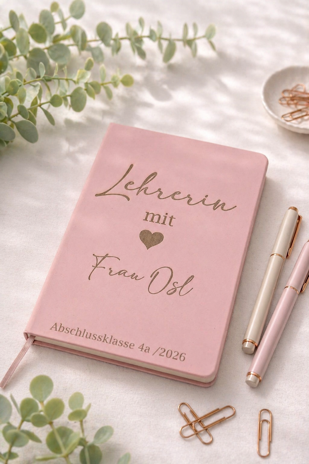 Notizbuch als Abschiedsgeschenk für Lehrerin – Produktbild 1