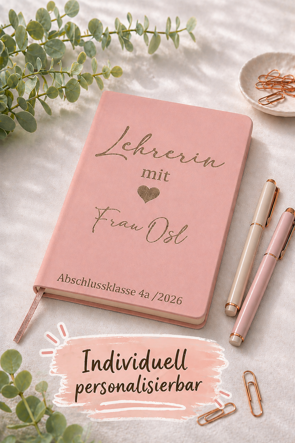 Notizbuch als Abschiedsgeschenk für Lehrerin – Produktbild 4