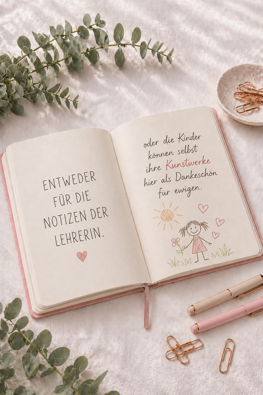 Notizbuch als Abschiedsgeschenk für Lehrerin – Produktbild 2