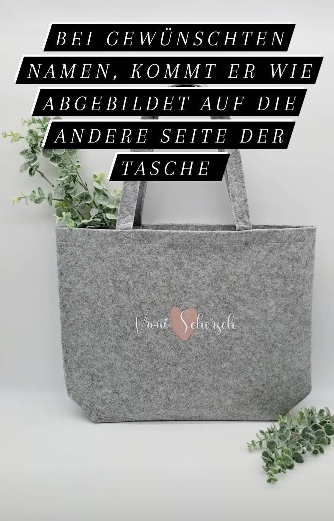 Personalisierte Filztasche für Lehrerin oder Erzieherin – Produktbild 2