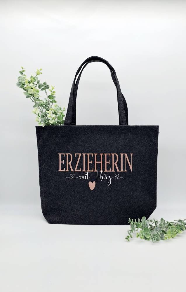 Personalisierte Filztasche für Lehrerin oder Erzieherin – Produktbild 1