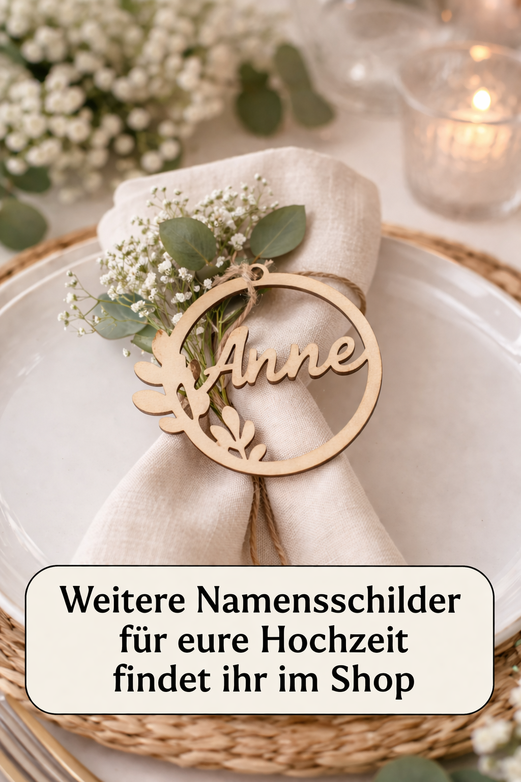 Personalisierte Namenskarten für die Hochzeit – Produktbild 7