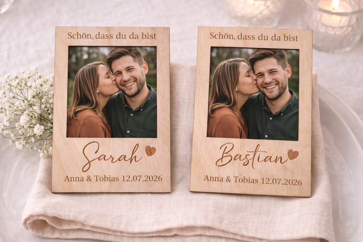 Personalisierte Namenskarten für die Hochzeit – Produktbild 2