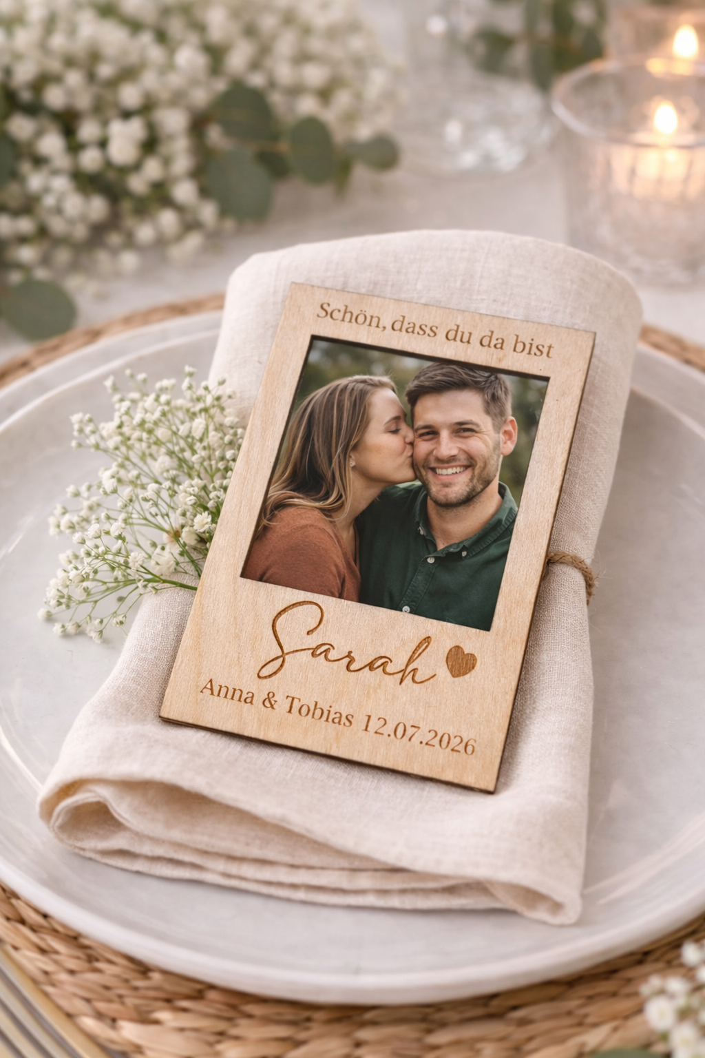 Personalisierte Namenskarten für die Hochzeit – Produktbild 1