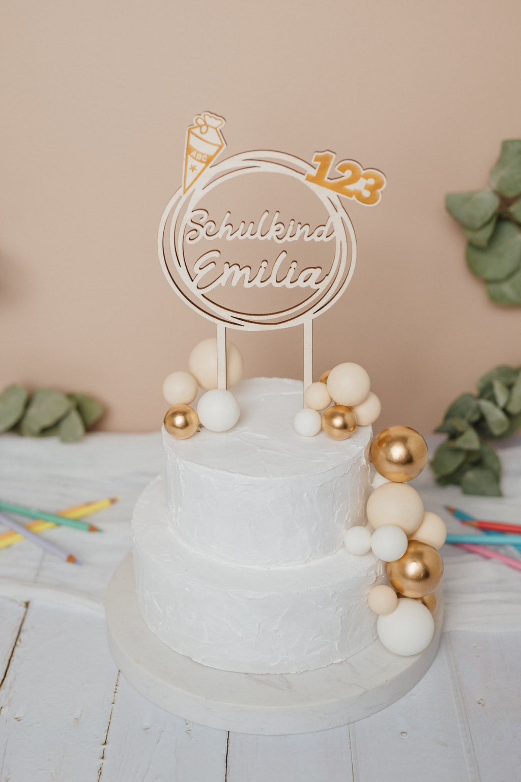 Personalisierter Caketopper zur Einschulung – Produktbild 3