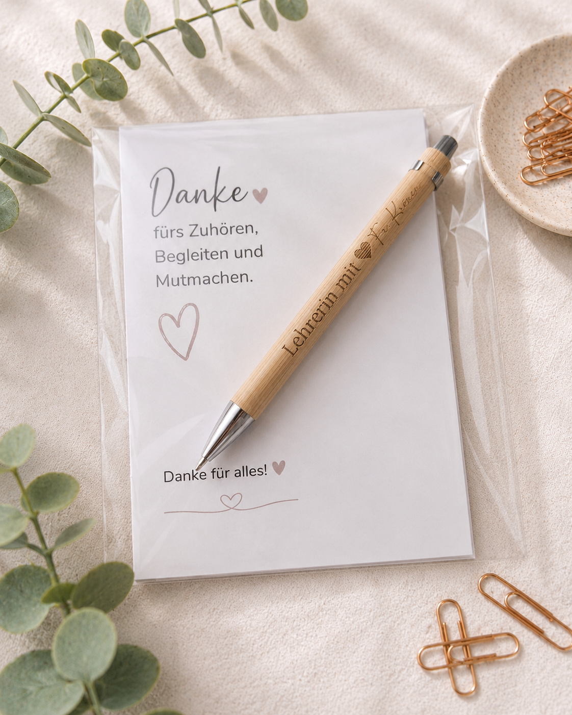 Personalisierter Kugelschreiber als Lehrerin-Abschiedsgeschenk – Produktbild 1