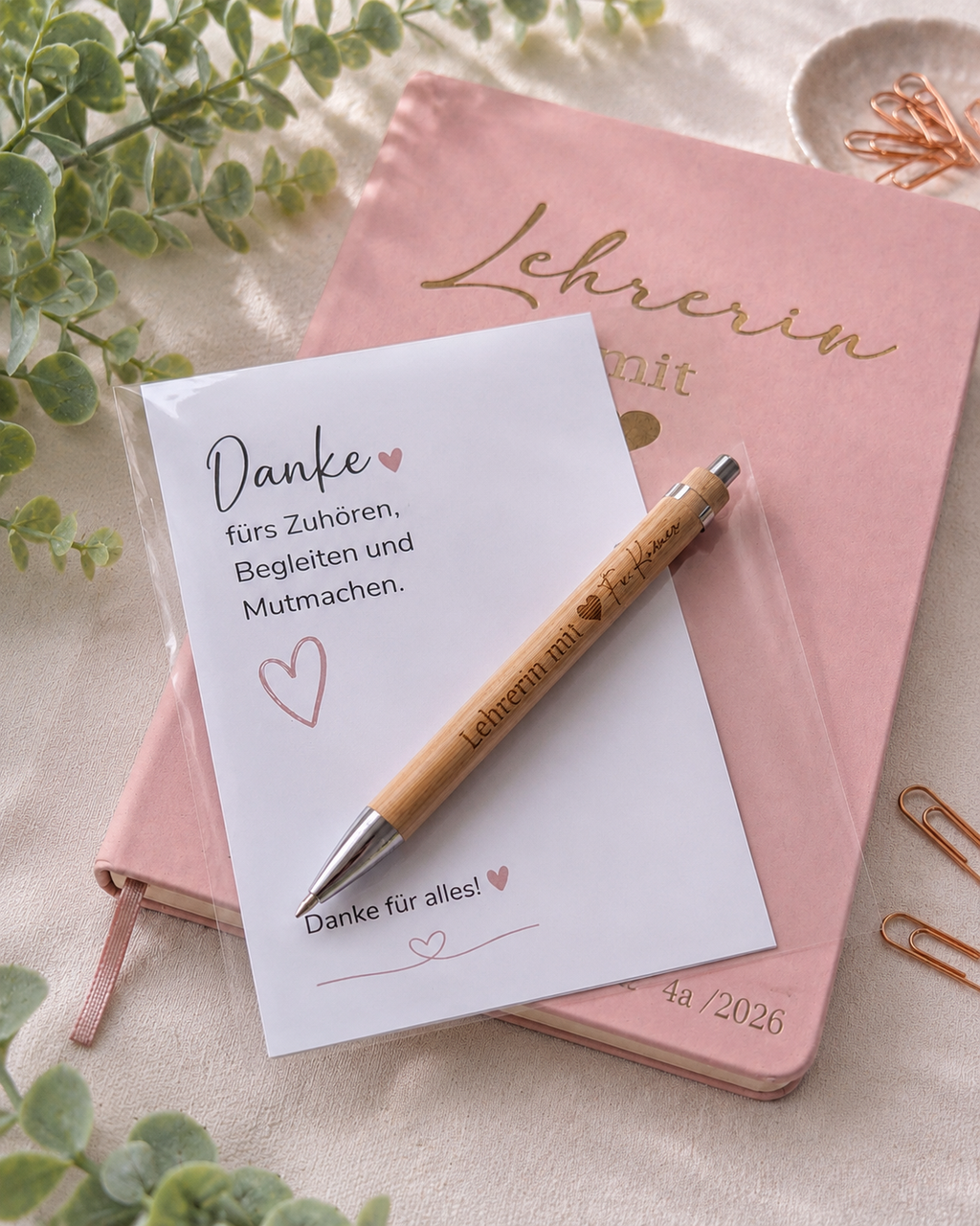 Personalisierter Kugelschreiber als Lehrerin-Abschiedsgeschenk – Produktbild 3
