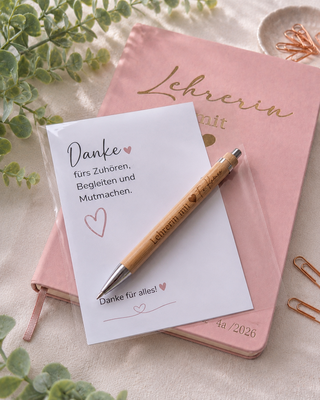 Personalisierter Kugelschreiber als Lehrerin-Abschiedsgeschenk – Produktbild 3