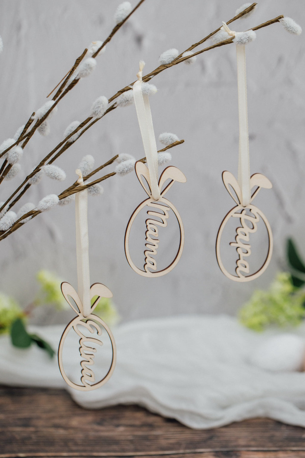 Personalisiertes Ostereier zum Aufhängen – Osteranhänger mit Namen – Produktbild 1
