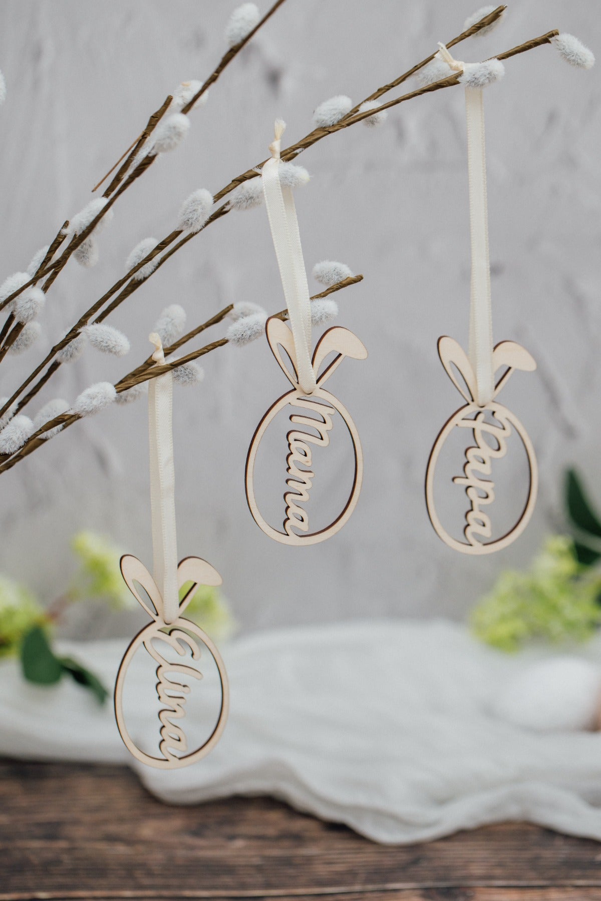 Personalisiertes Ostereier zum Aufhängen – Osteranhänger mit Namen – Produktbild 1