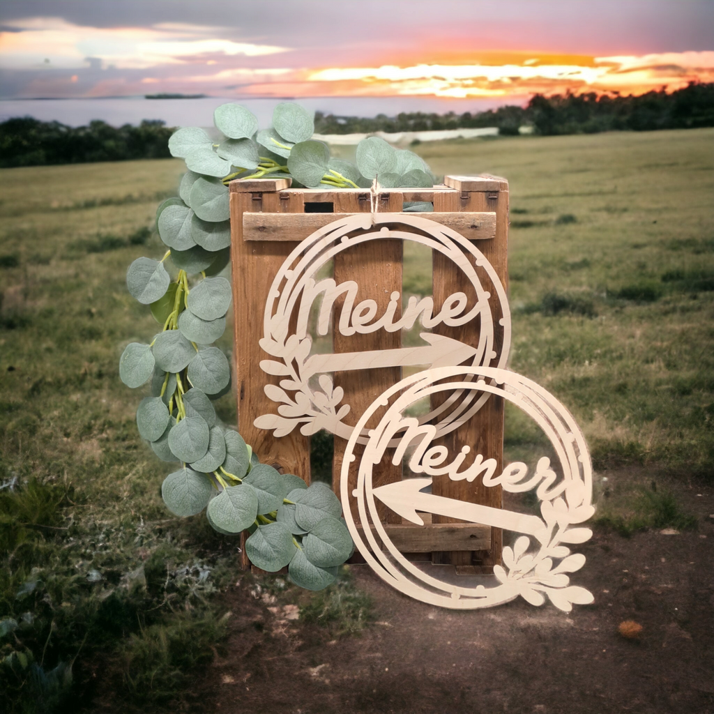 Stuhlschilder Hochzeit, Stuhlring – Produktbild 1
