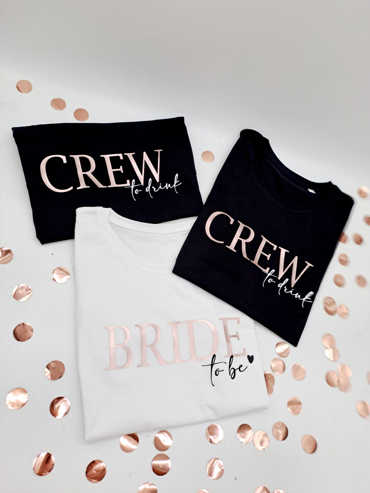 JGA-Shirts für Braut und Team