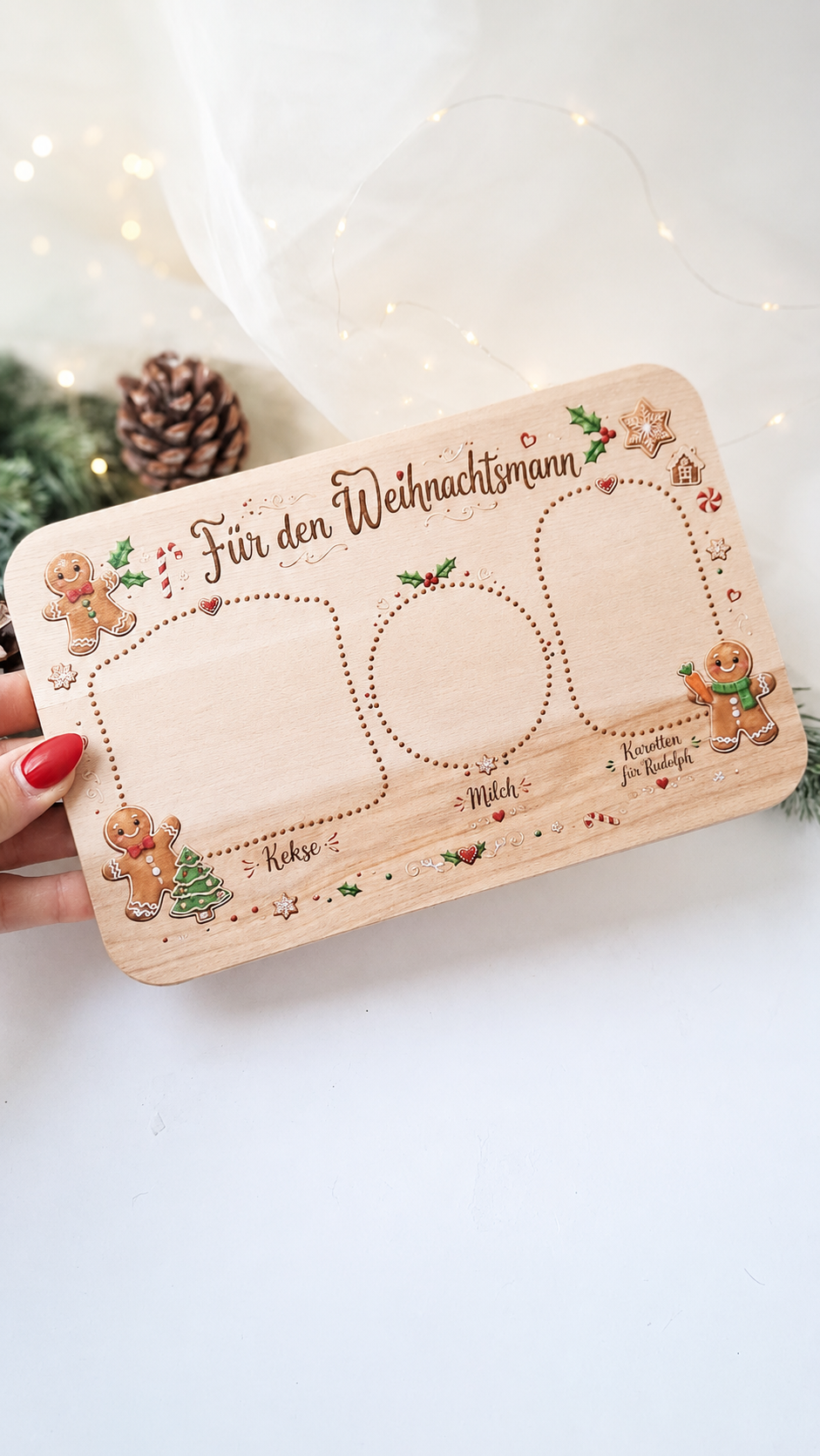 Nikolausteller aus Holz für Kinder