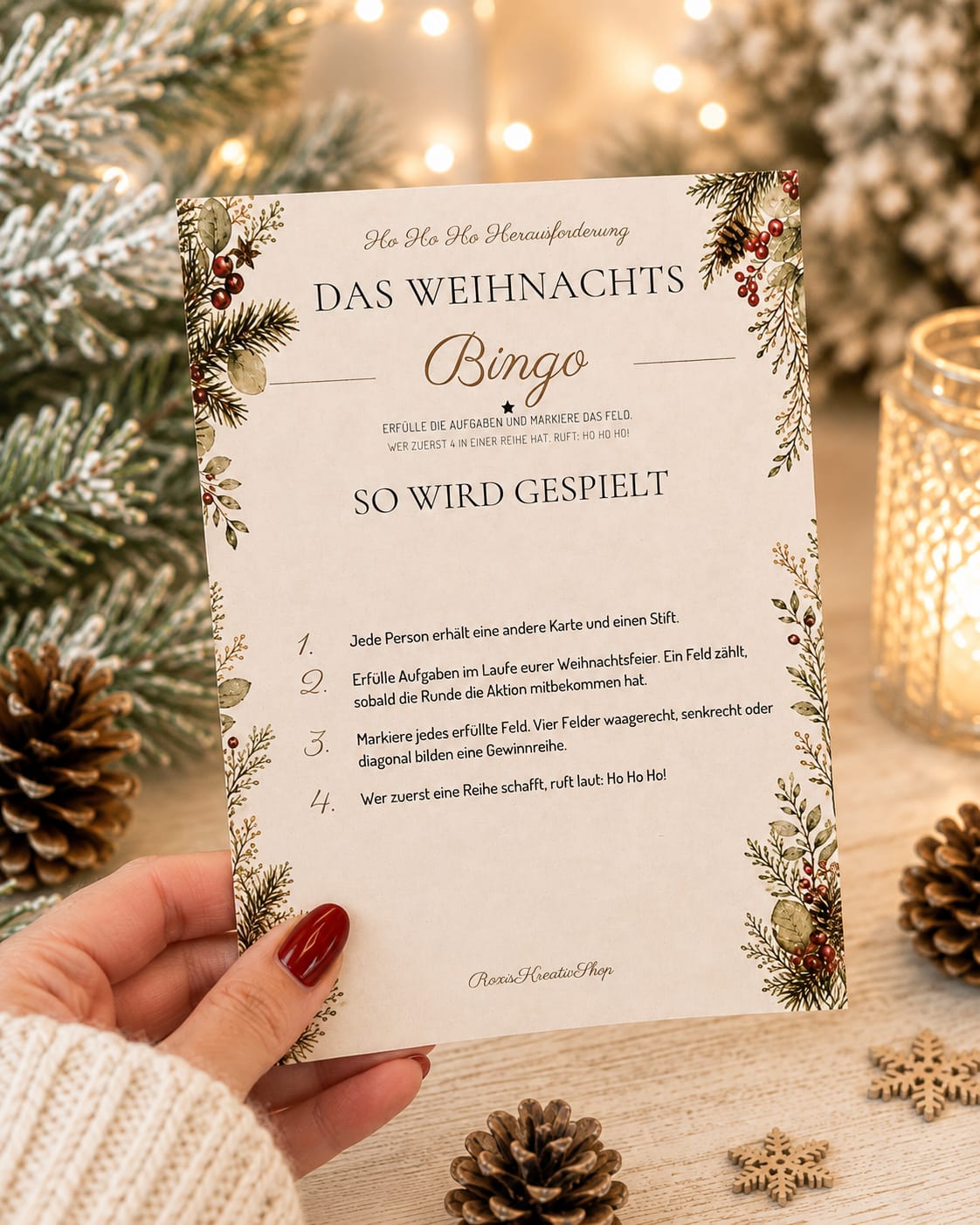 Weihnachtsspiel für Familie und Firmenfeier